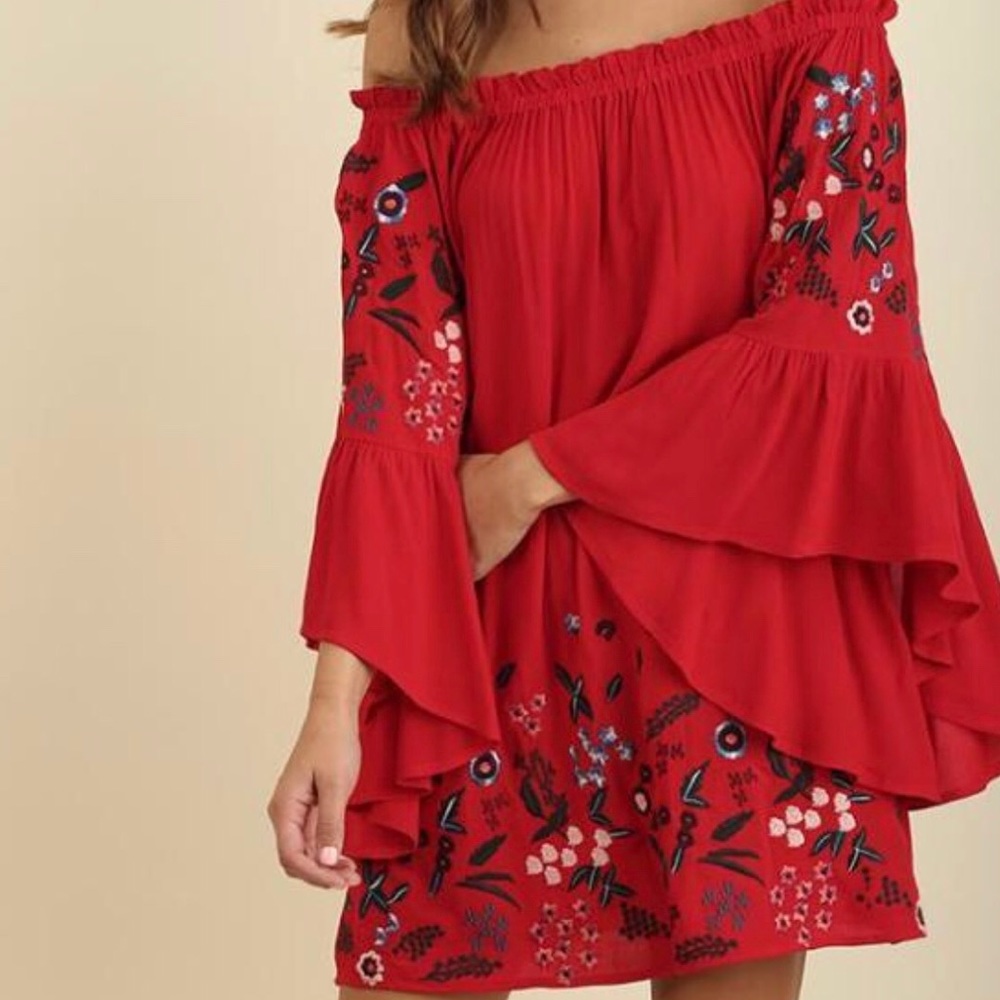 Umgee embroidered babydoll dress